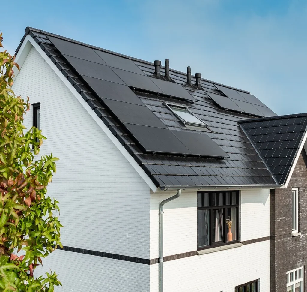 Zonnepanelen op een woning